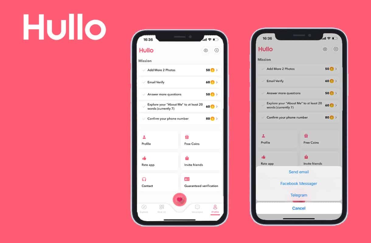 contact and support channels on hullo