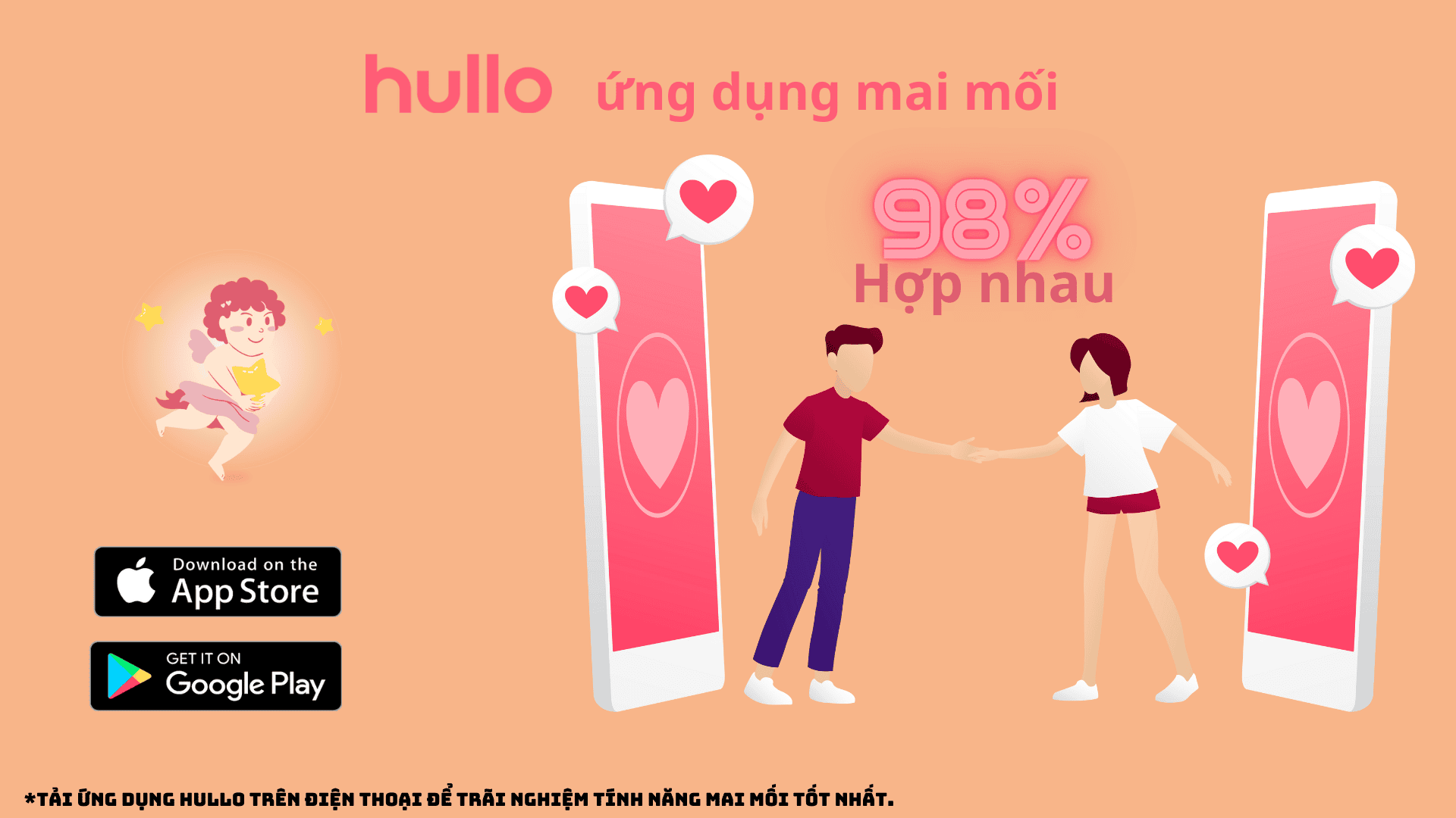 ứng dụng mai mối Hullo