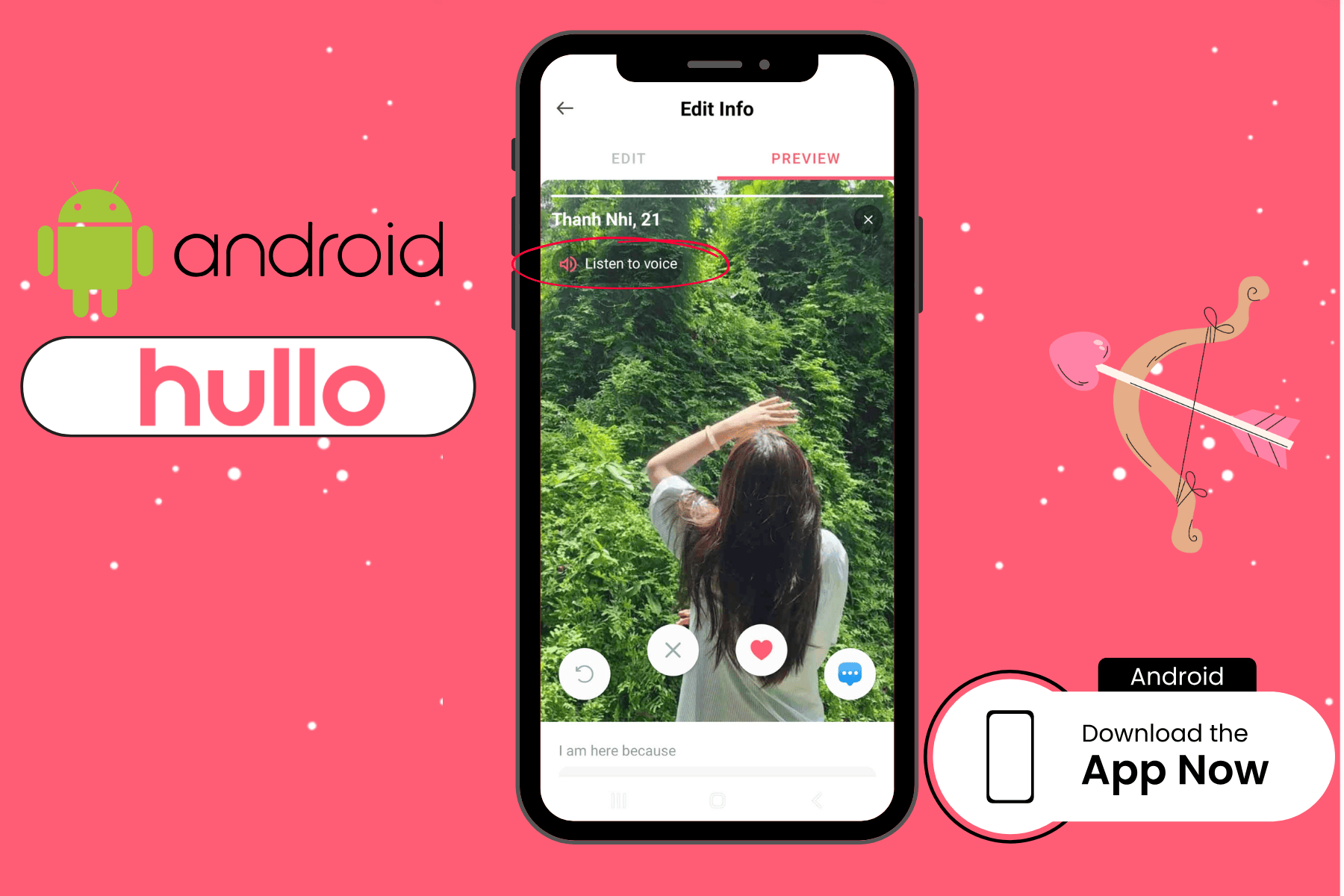Hullo voice android listen in preview your profile