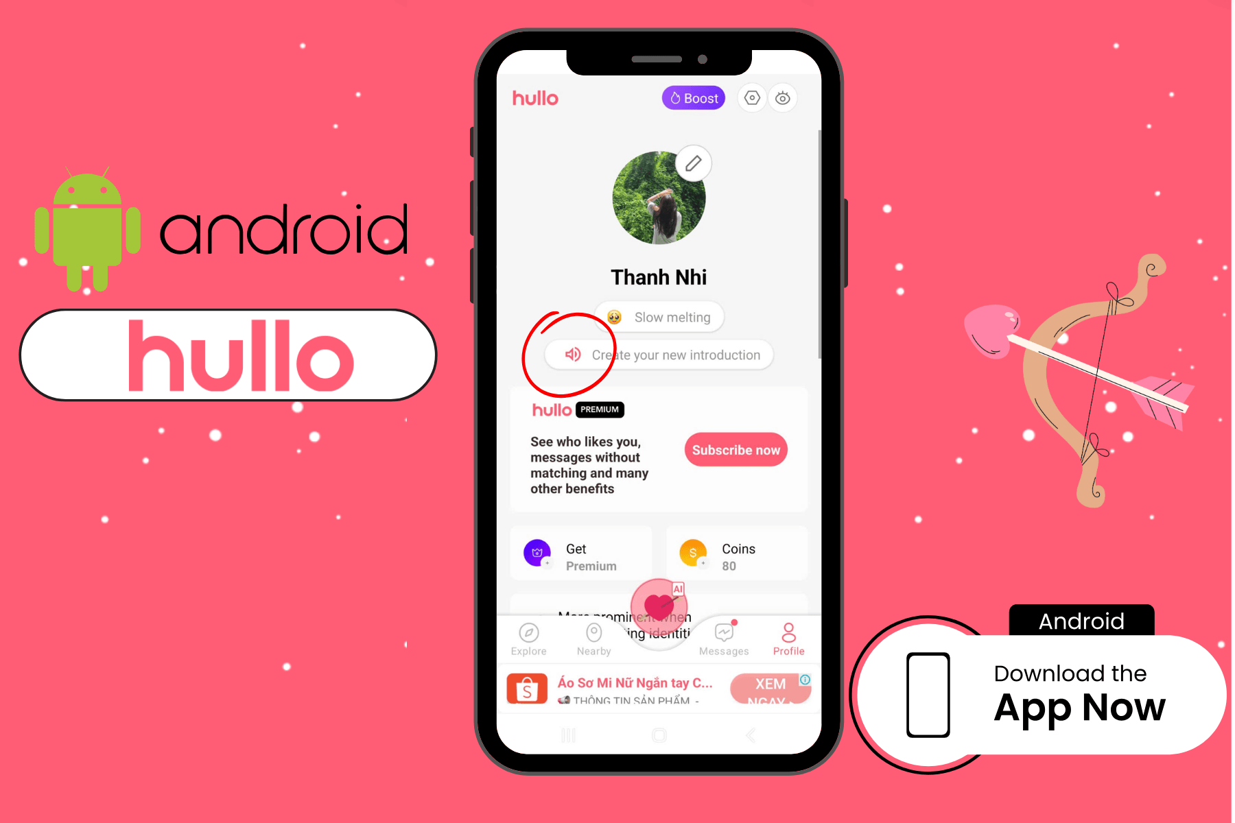 Hullo voice android listen in your profile