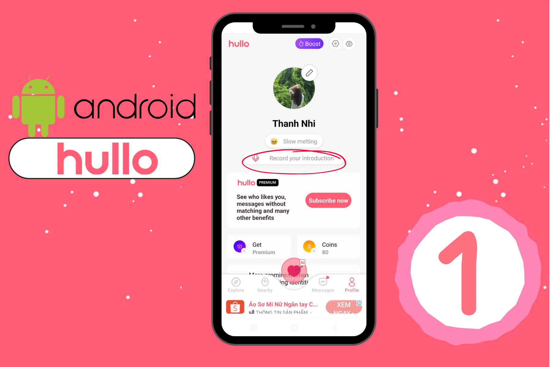 Hullo voice android step 1