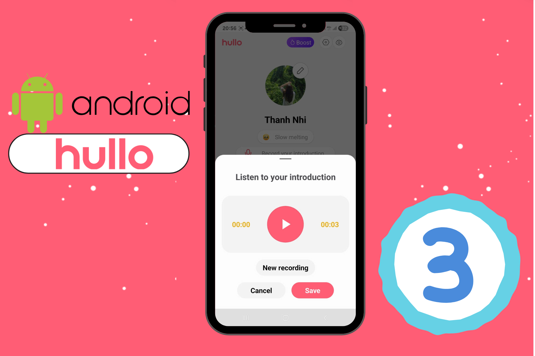 Hullo voice android step 3