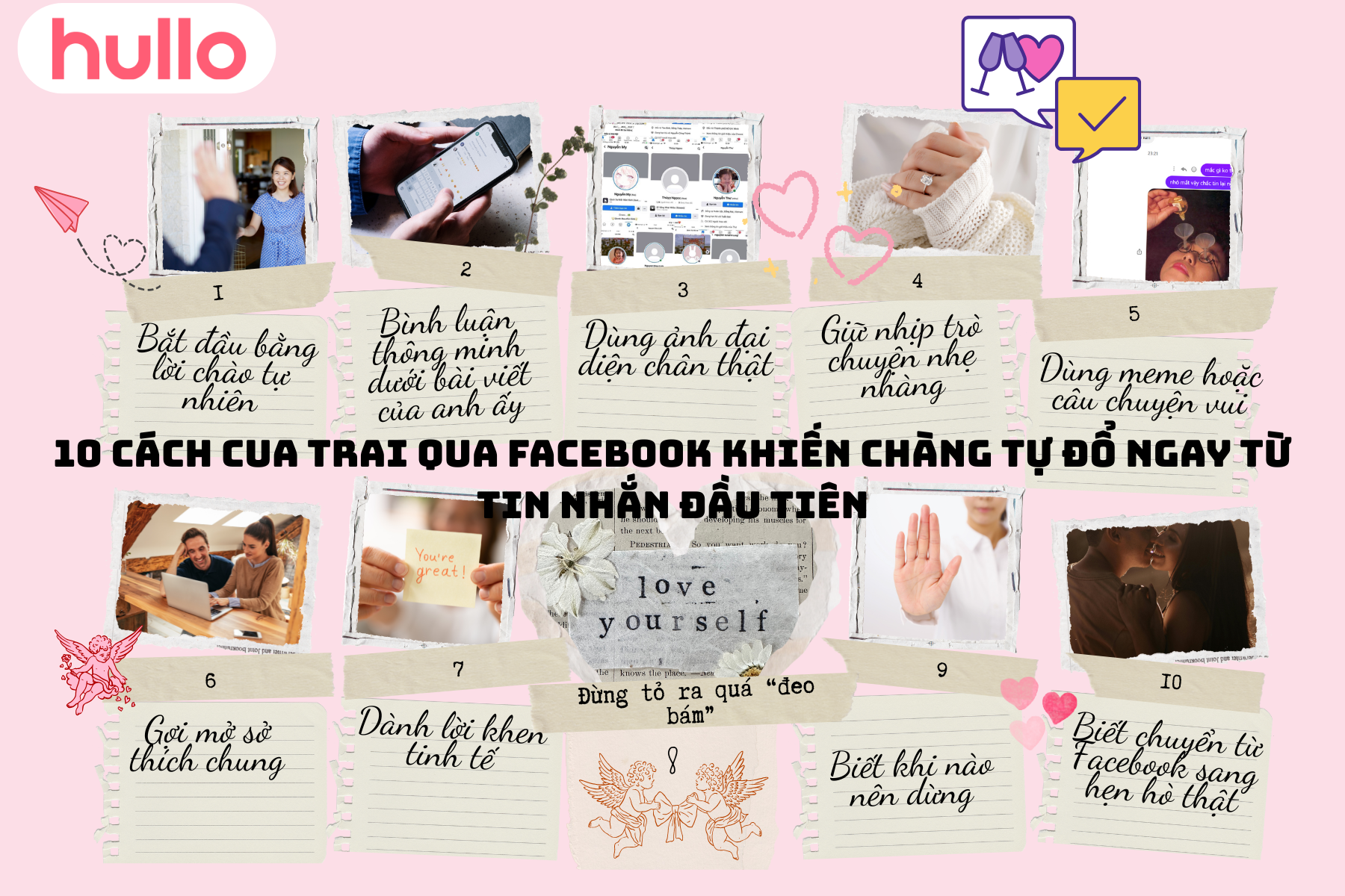 10 cách cua trai qua Facebook khiến chàng tự đổ ngay từ tin nhắn đầu tiên