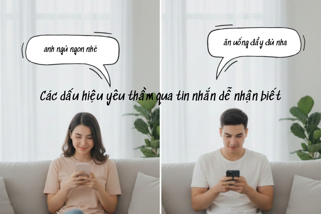 Các dấu hiệu yêu thầm qua tin nhắn dễ nhận biết