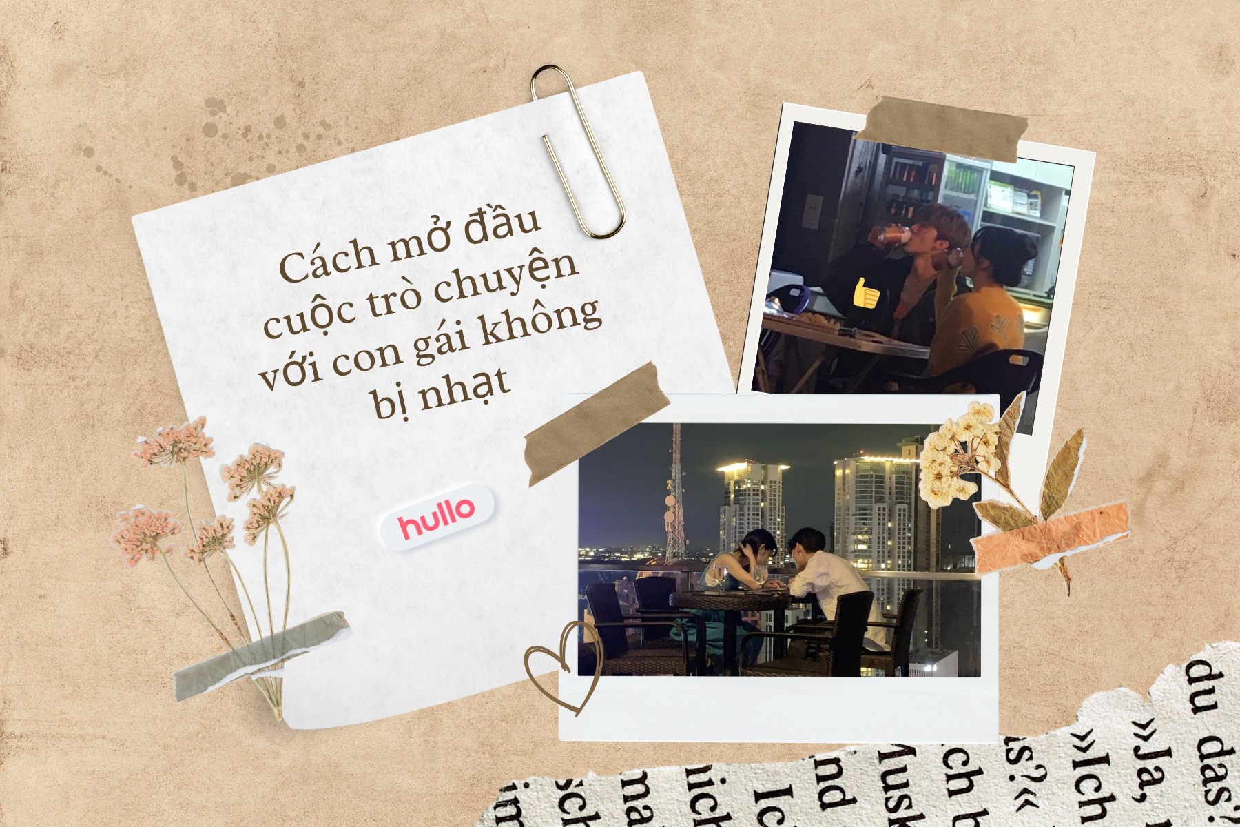 Cách mở đầu cuộc trò chuyện với con gái không bị nhạt