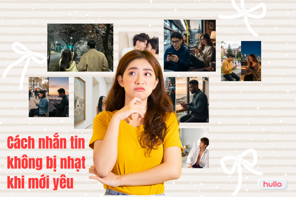 Cách nhắn tin không bị nhạt khi mới yêu