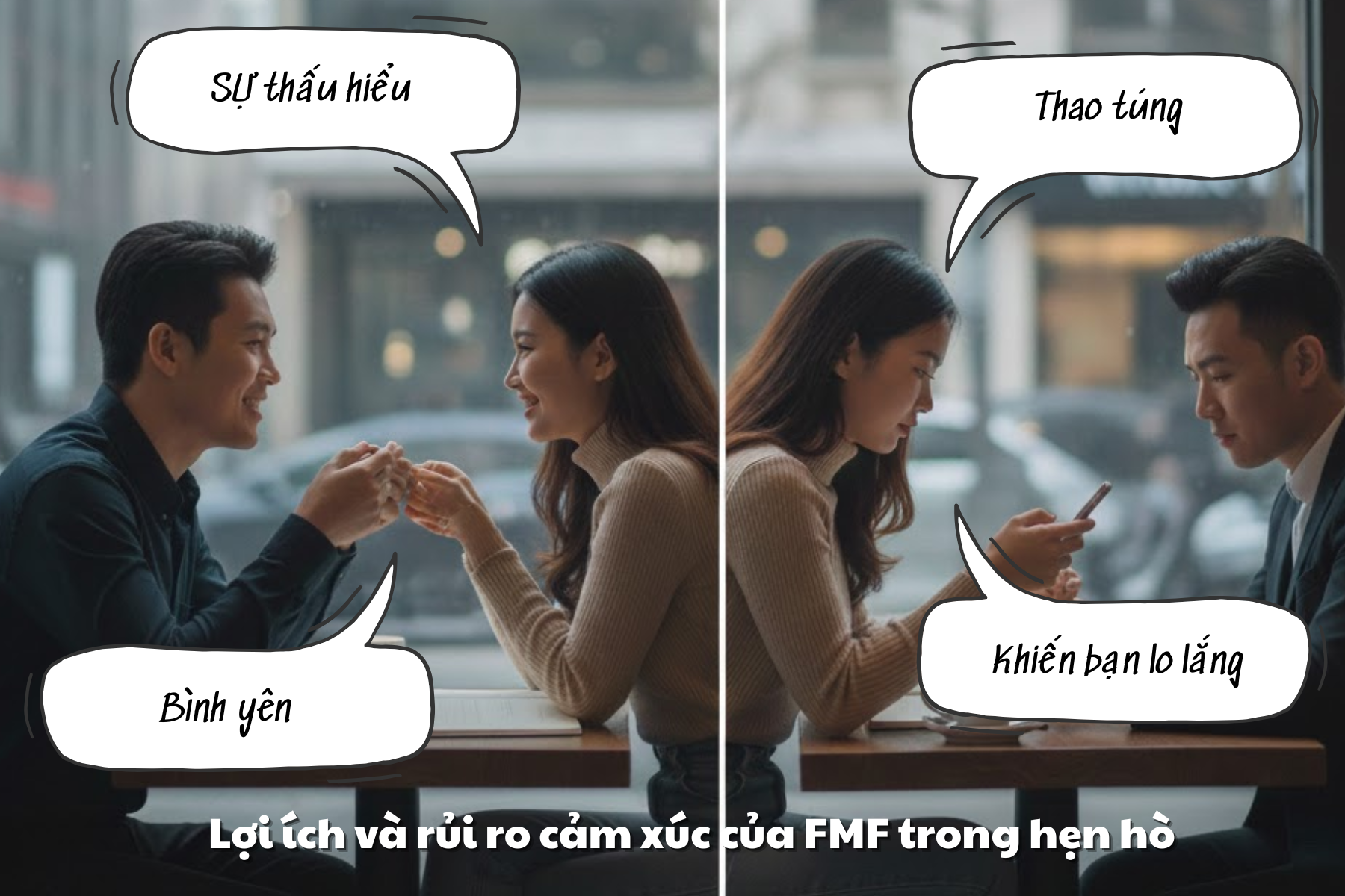 Lợi ích và rủi ro cảm xúc của FMF trong hẹn hò