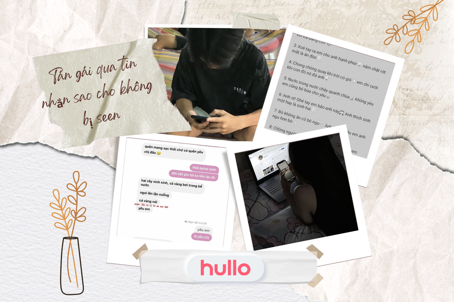 Tán gái qua tin nhắn sao cho không bị seen