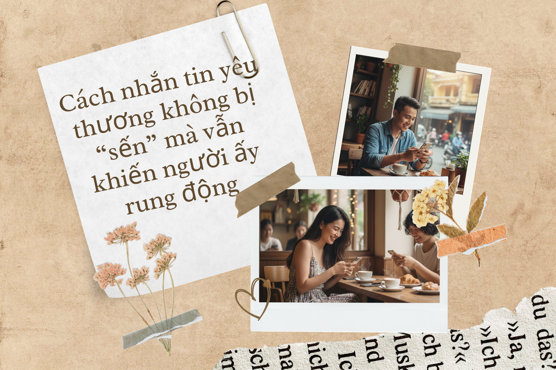 Cách nhắn tin yêu thương không bị “sến” mà vẫn khiến người ấy rung động