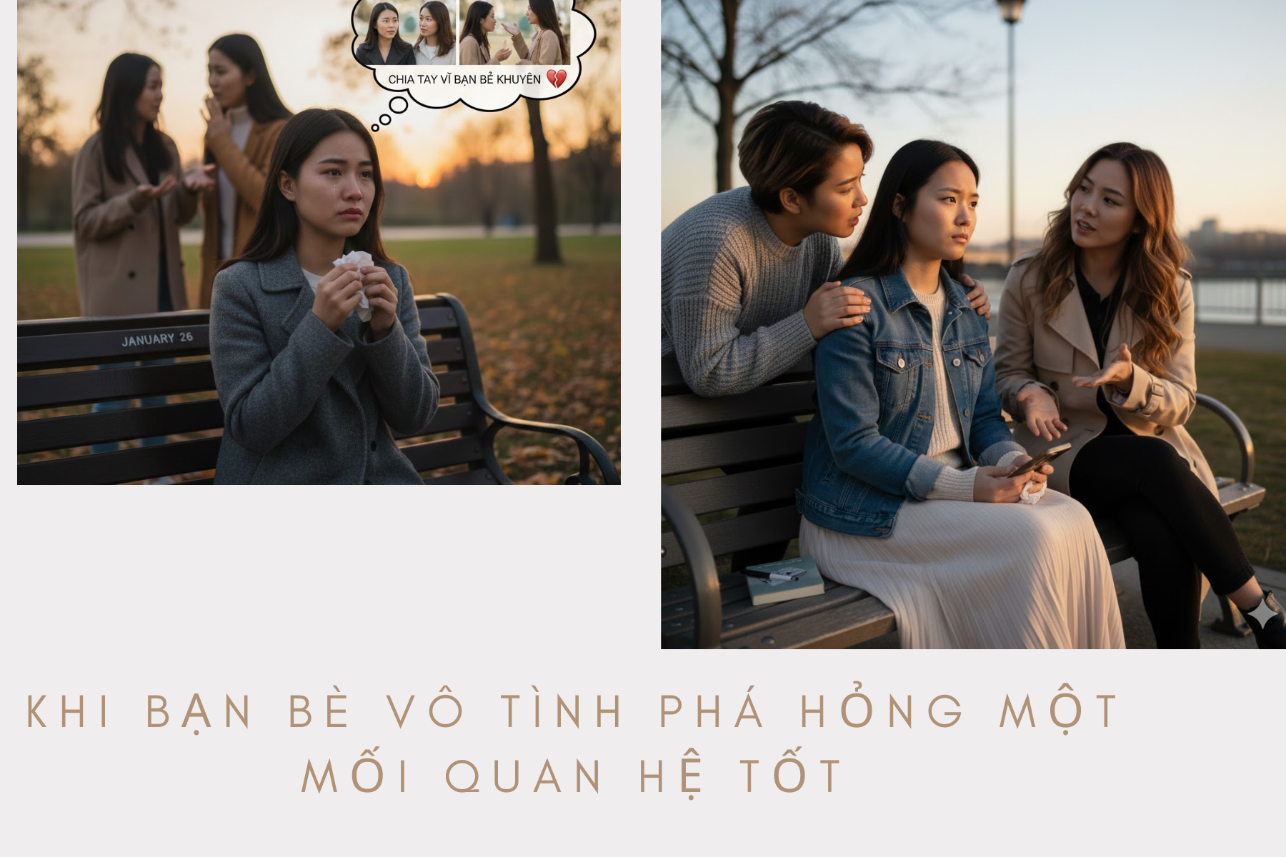 Khi bạn bè vô tình phá hỏng một mối quan hệ tốt