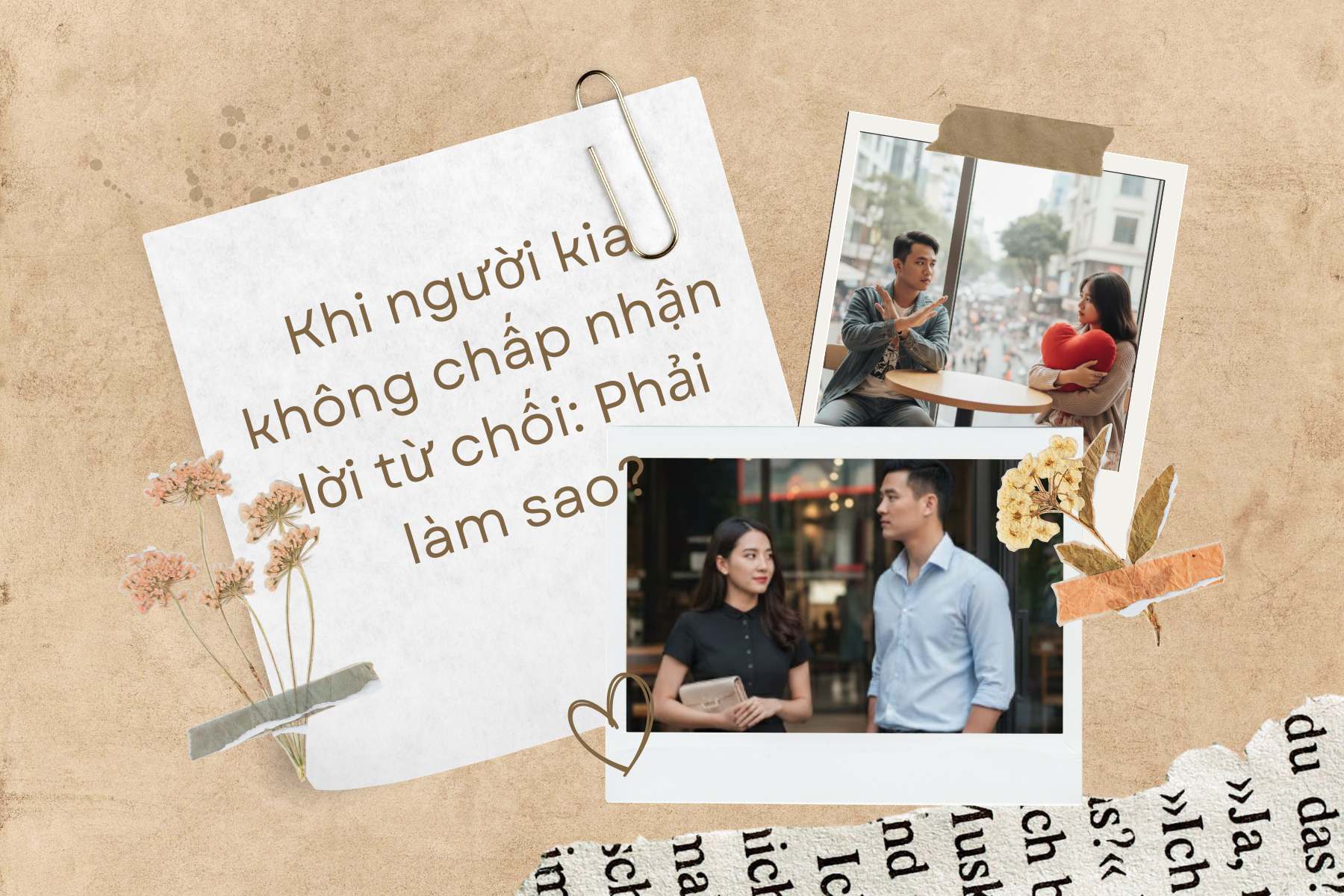 Khi người kia không chấp nhận lời từ chối_ Phải làm sao